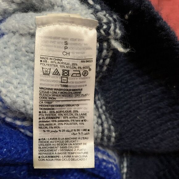 Old Navy Womens Rainbow Striped Knit Pullover Sweater Size L Boxy Fit Oversized - Picture 7 of 9